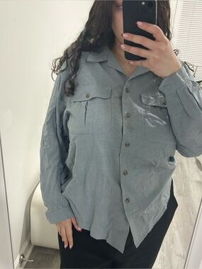 liz claiborne button down top